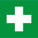 Green first aid logo