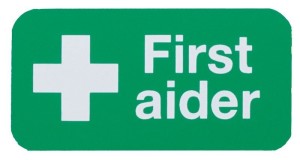 First Aider Sign