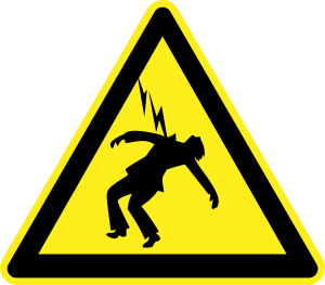 First aid for an electric shock