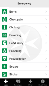 SJA first aid app
