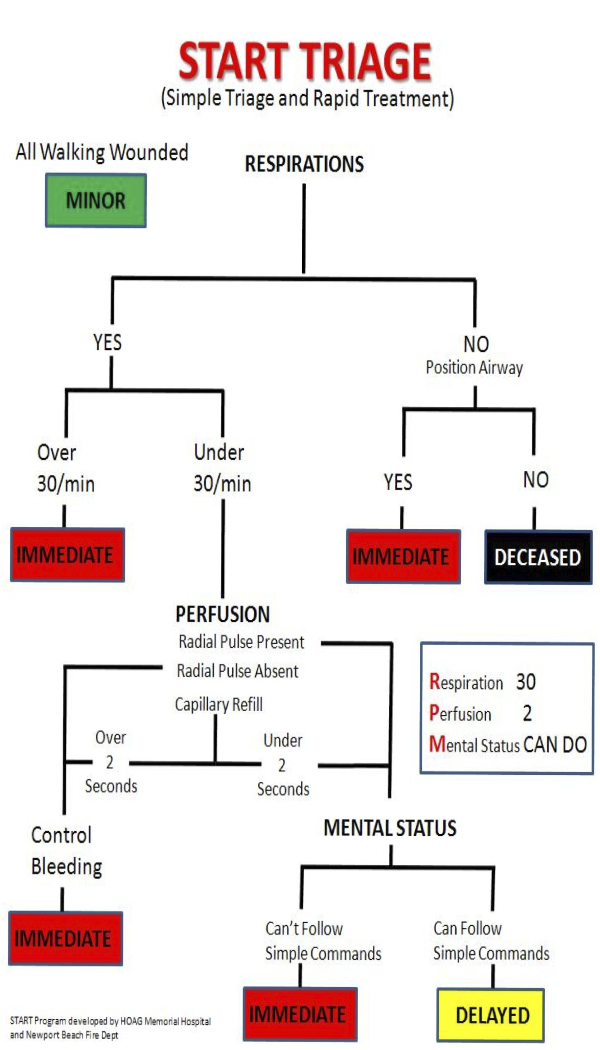 First Aid Procedure Flow Chart