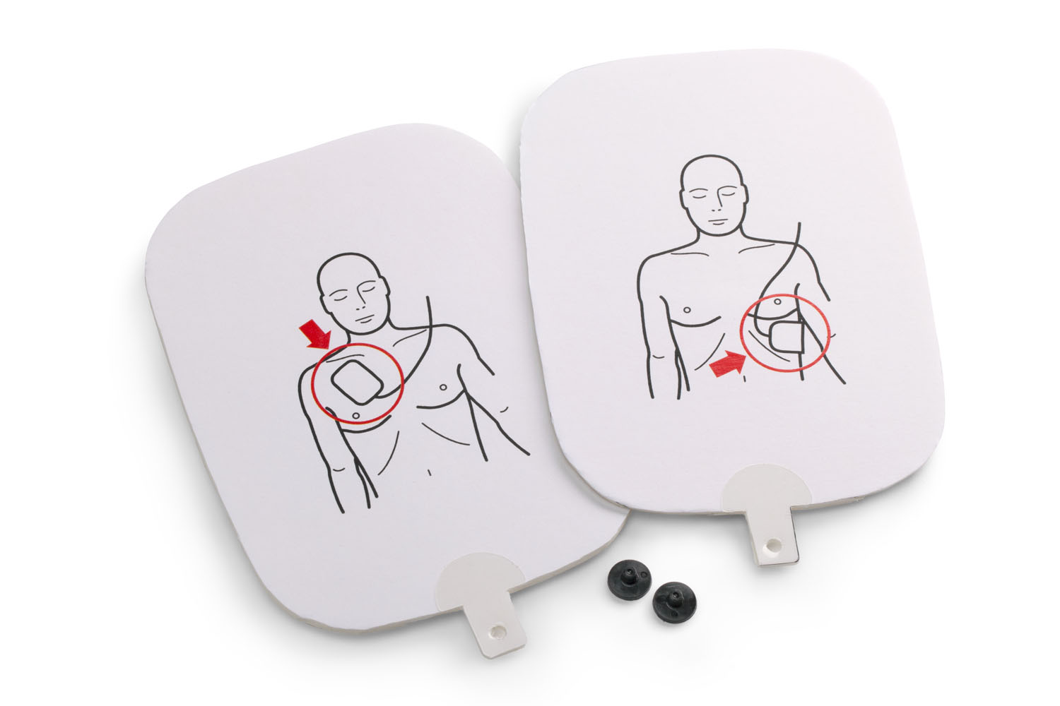 Adult AED Trainer Replacement Pads with Gel Adhesive Backing