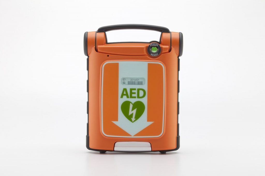 What does AED stand for? First Aid for Free