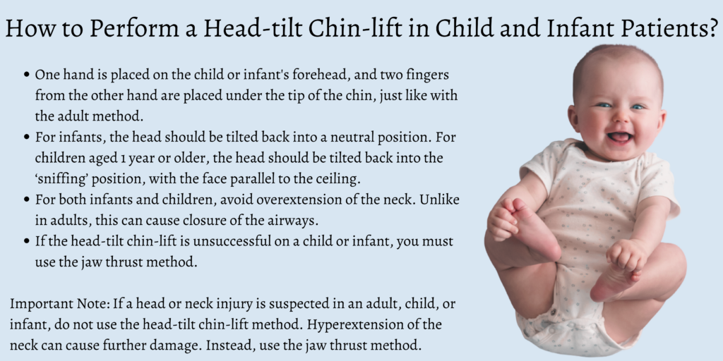 How to Perform a Head-tilt Chin-lift in Child and Infant Patients?
