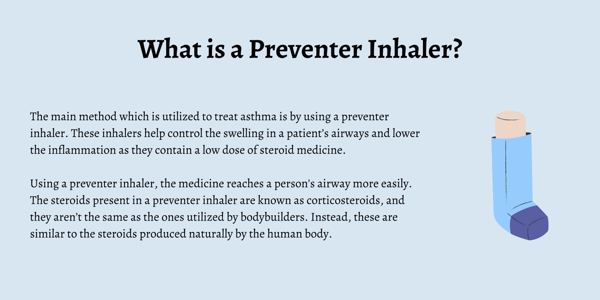 The Difference Between a Reliever And Preventer Inhaler For Asthma