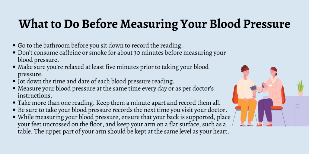 What to Do Before Measuring Your Blood Pressure