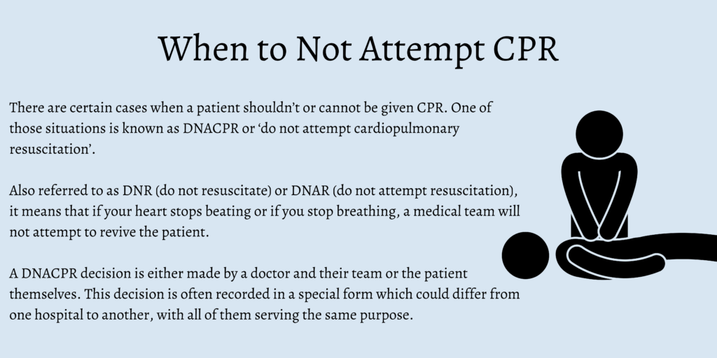 When to Not Attempt CPR