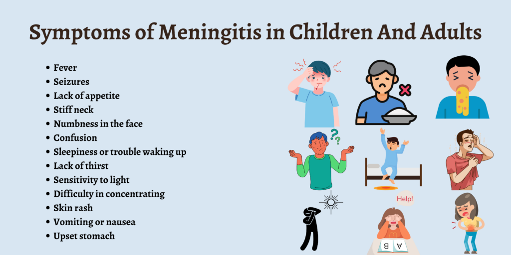 Symptoms of Meningitis in Children And Adults