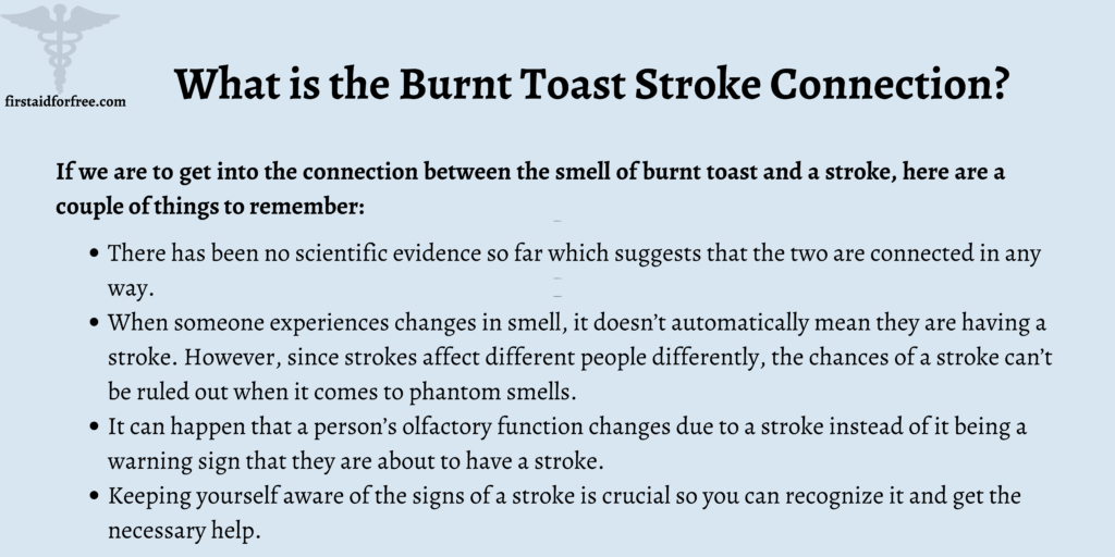 What is the Burnt Toast Stroke Connection