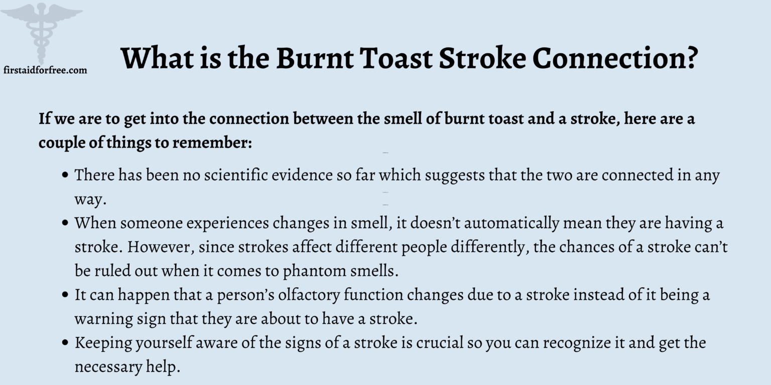 Burnt Toast Stroke Connection Here's What You Should Know