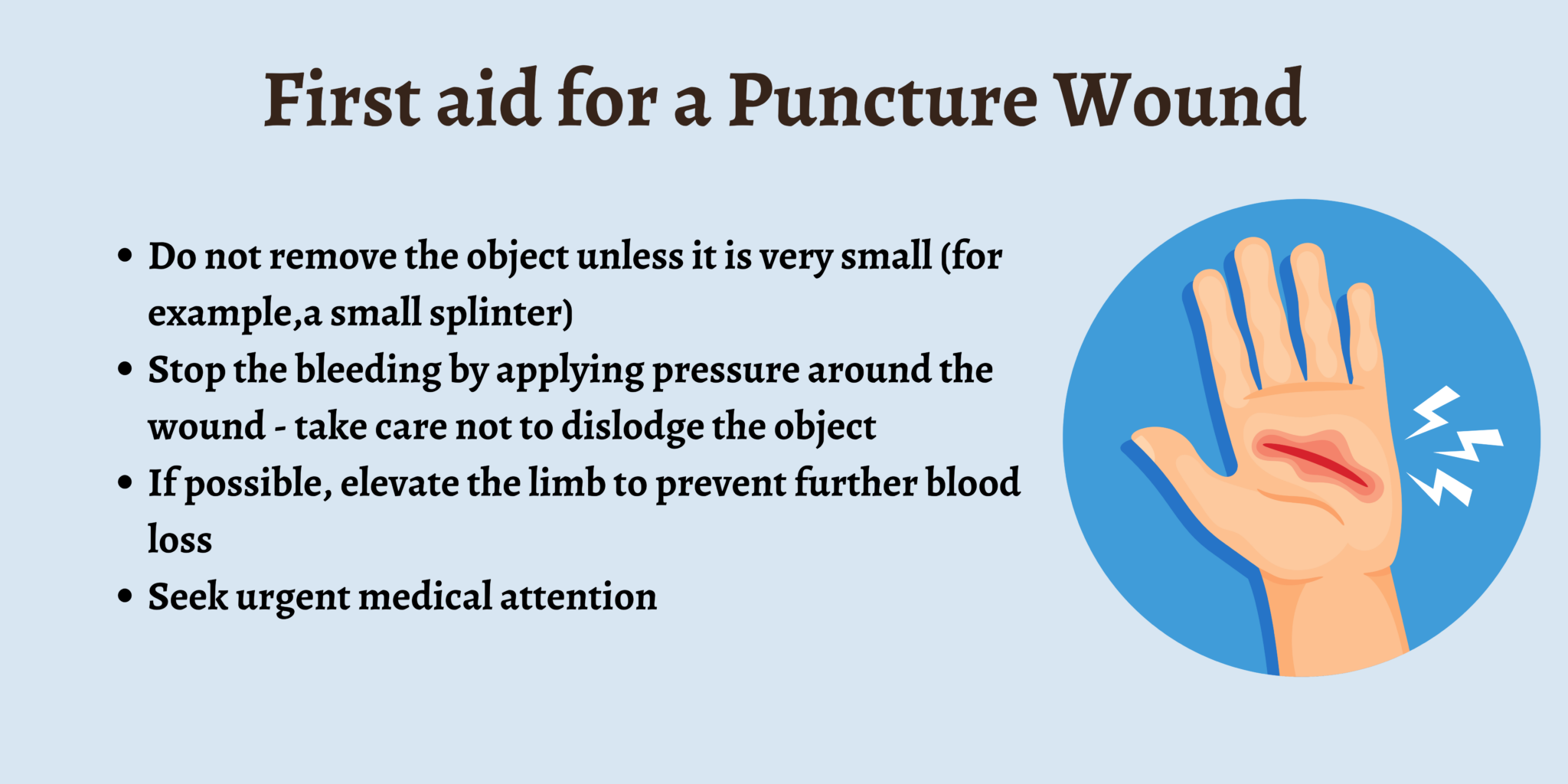 First aid for puncture wounds First Aid for Free