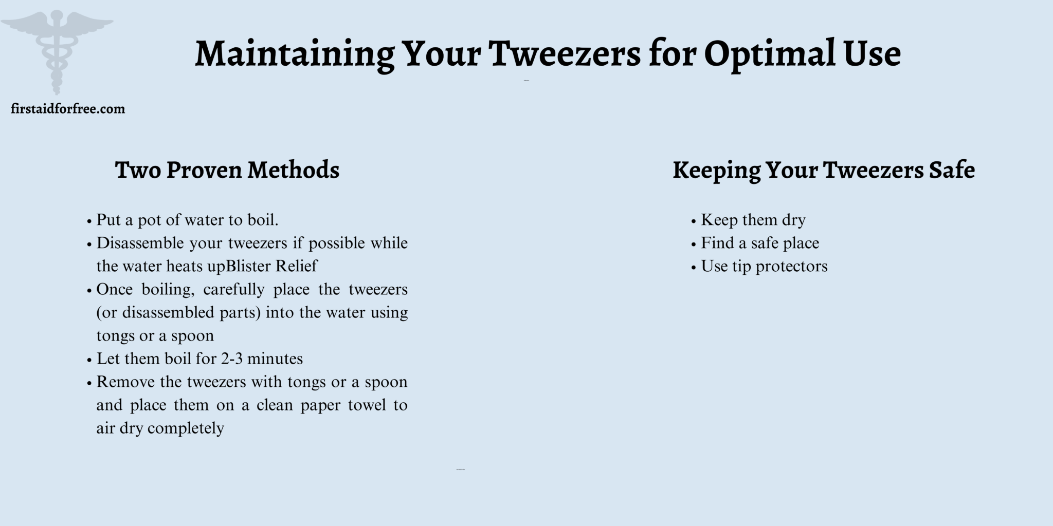 Why Do You Need Tweezers in a First Aid Kit? Here's the Info First